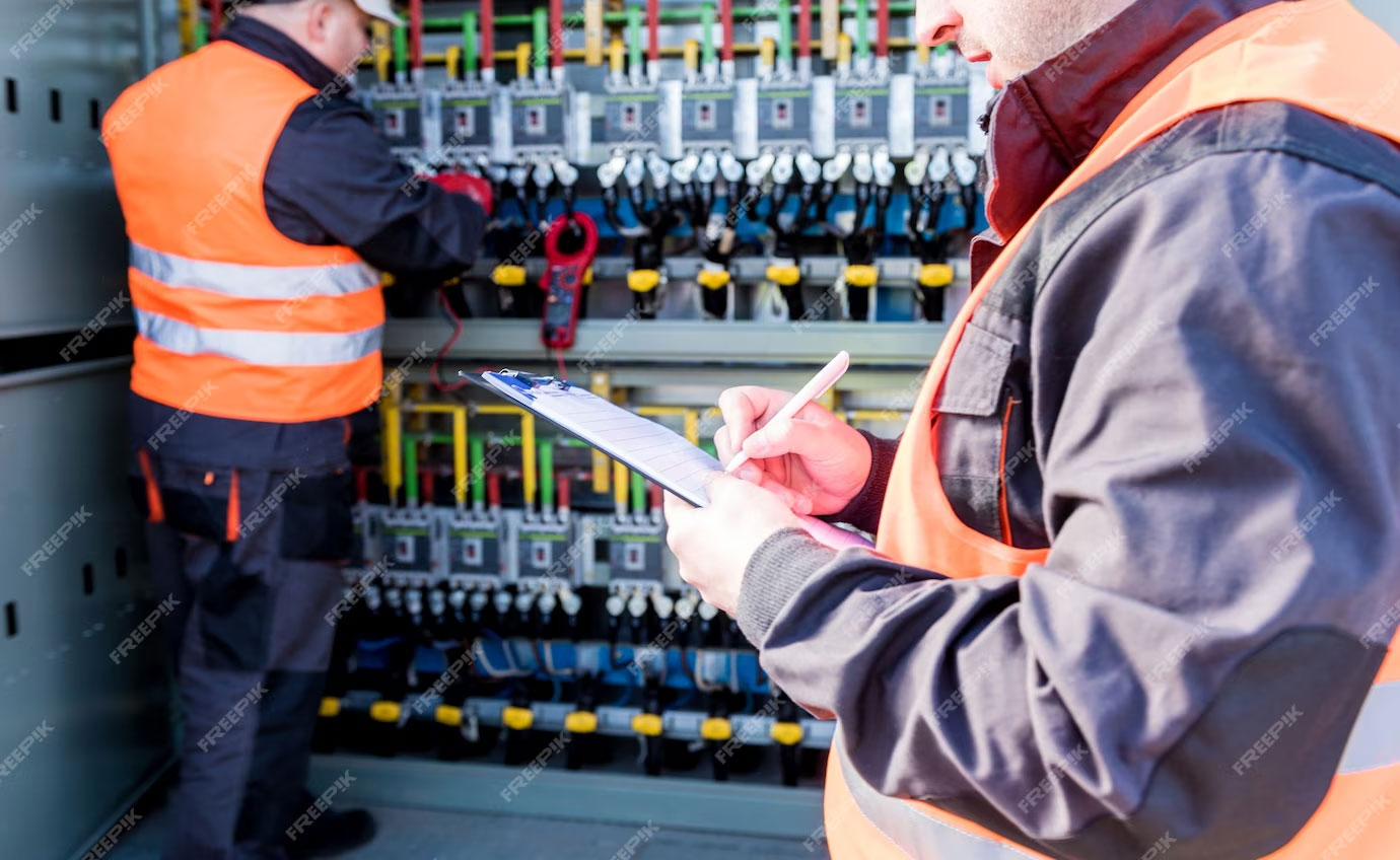 Business owner in Markham receiving commercial transformer installation services.